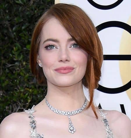 エマ・ストーン Emma Stone ゴールデングローブ賞 ティファニー Tiffany ジュエリー 人気 ネックレス 指輪 主演女優賞