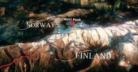 ノルウェーがフィンランド独立100周年に山を譲渡 Battle For Birthday Mountain 国境図