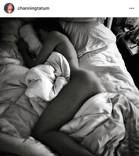 チャニング・テイタム　インスタグラム　妻ジェナ・ディーワン全裸写真