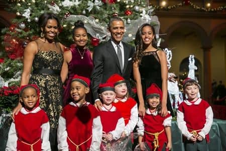 オバマ・ファミリー Obama Family　ホワイハウス　アメリカ大統領　人気　ミシェル・オバマ　マリア・オバマ　ナターシャ・オバマ　バラク・オバマ