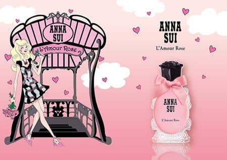 アナスイ　Anna Sui　香水　フレグランス　限定発売　L'Amour Rose～ラムール ローズ 　パリ　ロマンティック　パッケージ　可愛い　ピンク