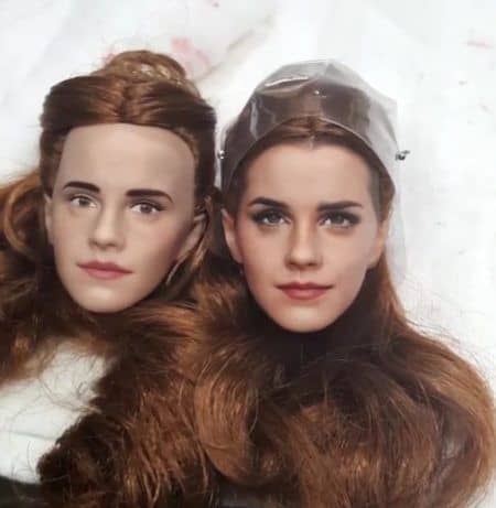 エマ・ワトソン ベル人形 変身 美女と野獣 Emma Watson ビフォー アフター