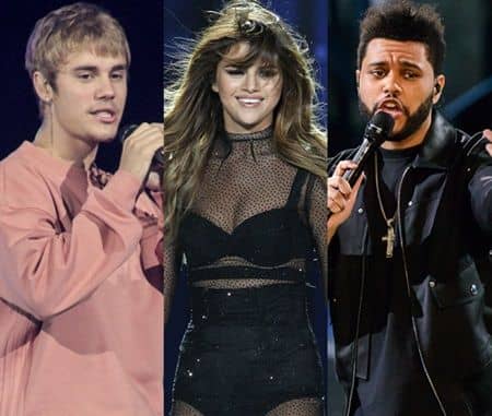 ジャスティン・ビーバー　セレーナ・ゴメス　ザ・ウィークエンド  Justin Bieber Selena Gomez The Weeknd