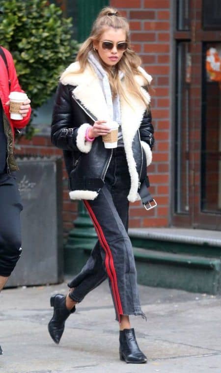 ステラ・マックスウェル　Stella Maxwell　冬　コーデ　ファッション