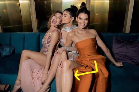 ケンダル・ジェンナー　心霊写真　Kendall Jenner 　カイリー・ジェンナー　Kylie Jenner　ヘイリー・ボールドウィン　Hailey Baldwin　ゴールデングローブ　アフターパーティー