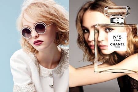 リリー・ローズ・デップ　Lily Rose Depp　シャネル　CHANEL　広告　No.5　アイウェア