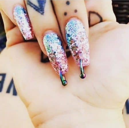ネイルピアス フープ