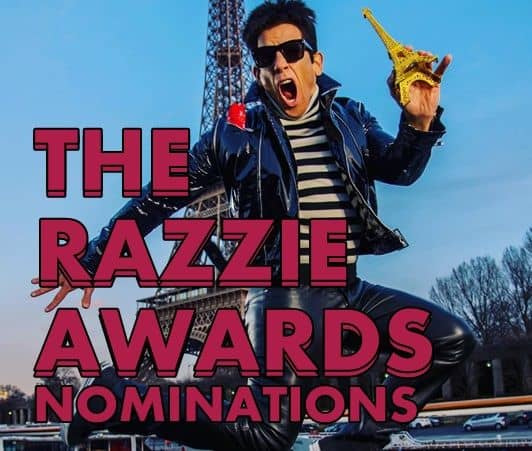 ラジー賞 ゴールデン・ラズベリー賞 ズーランダー No.2 ノミネーション 2017  Razzie Golden Raspberry Awards Zoolander2