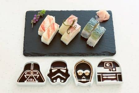スター・ウォーズ　醤油皿　ダース・ベイダー　ストームトルーパー　Star Wars Plate Dish Darth Vader Stormtrooper C-3PO R2-D2