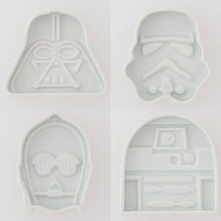 スター・ウォーズ　醤油皿　ダース・ベイダー　ストームトルーパー　Star Wars Plate Dish Darth Vader Stormtrooper C-3PO R2-D2