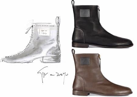 ゼイン・マリク　シューズコレクション　Zayn Malik Giuzeppe Zanotti コラボ　デザイン　スケッチ　ブーツ　ジュゼッペ・ザノッティ