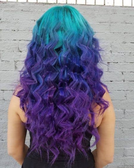 ジグザグウェーブ グラデヘア