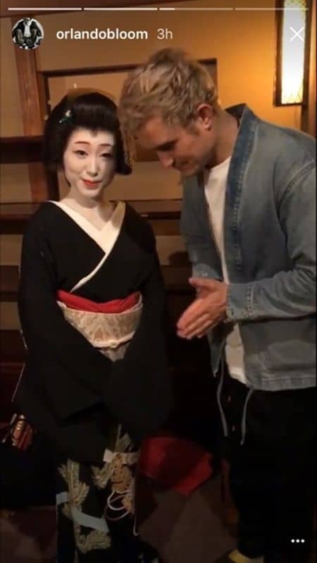 ケイティ・ペリー Katy Perry オーランド・ブルーム  Orlando Bloom 日本 来日 観光 京都 芸者 舞妓 遊び 2ショット