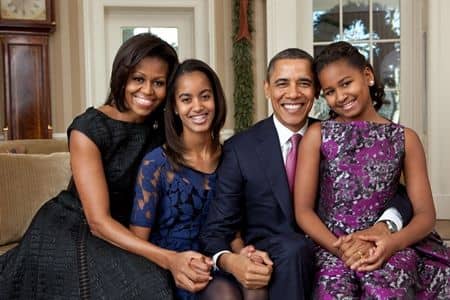 オバマ・ファミリー Obama Family　家族写真　公式　アメリカ大統領