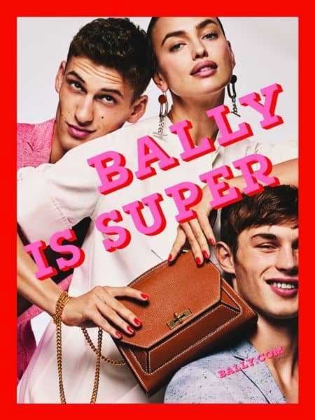 バリー　Bally　イリーナ・シェイク　Irina Shayk　広告　キャンペーン　モデル　2017年春夏　80年代　メイク　ファッション　かわいい　セレブ　海外