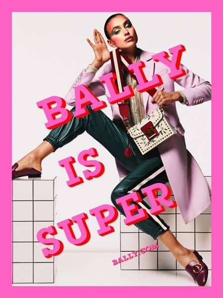 バリー　Bally　イリーナ・シェイク　Irina Shayk　広告　キャンペーン　モデル　2017年春夏　80年代　メイク　ファッション　かわいい　セレブ　海外