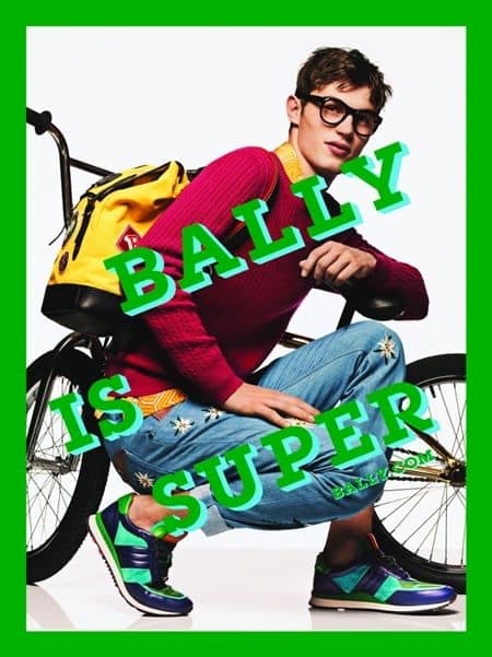 バリー　Bally　イリーナ・シェイク　Irina Shayk　広告　キャンペーン　モデル　2017年春夏　80年代　メイク　ファッション　かわいい　セレブ　海外　メンズモデル　新人