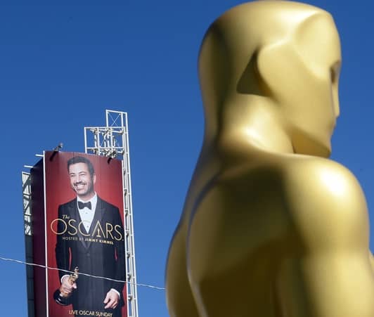 アカデミー賞 オスカー像 司会ジミー・キンメル ポスター