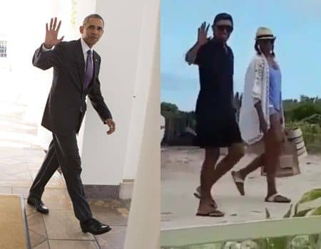 バラク・オバマ元大統領　バケーション　イギリス領バージン諸島