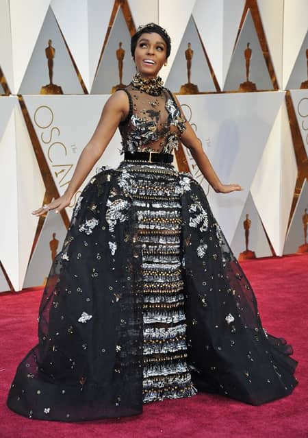 ジャネール・モネイ　 Janelle Monae　第89回アカデミー賞　オスカー　2017年　ドレス　レッドカーペット　着用ブランド　速報