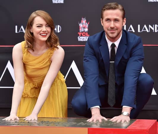 映画『ラ・ラ・ランド』 エマ・ストーン ライアン・ゴズリング Hand and Footprint Ceremony