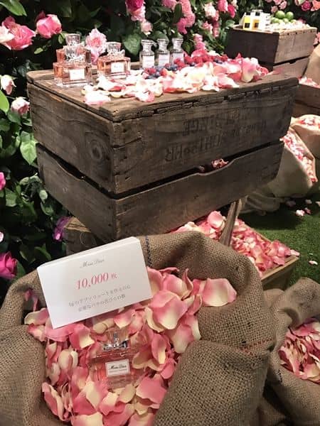 ディオール Dior ミスディオール 70周年 イベント 1日限り 表参道 東京 香水 フレグランス フォトスポット バラ