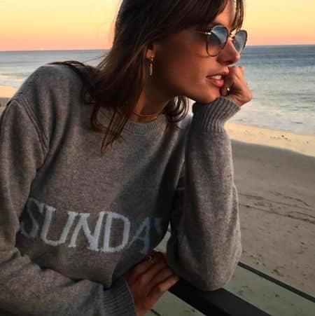 アレッサンドラ・アンブロジオ　Alessandra Ambrosio　アルベルタ・フェレッティ　Alberta Ferretti　レインボー･ウィークリーセーター　ファッショニスタ　人気　セーター　品薄　おしゃれ　メンズ　ウィメンズ