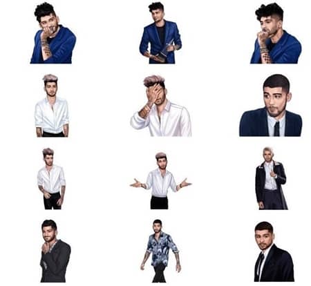 ゼイン・マリク　Zayn Malik　絵文字　ゼインモジ　Zaynmoji　リリース　来日時　スタンプ　動く　日本からも買える　タトゥー　再現
