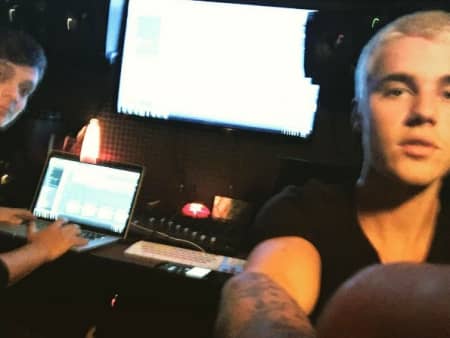 ジャスティン・ビーバー　Justin Bieber スタジオ　マーティン・ギャリックス　Martin Garrix 