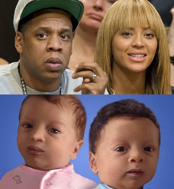 ビヨンセ　ジェイ・Z　双子の予想写真