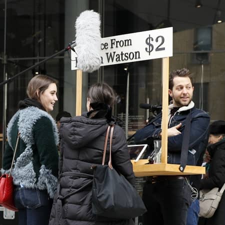 エマ・ワトソン　iPadをとして2ドルで人生相談　デレク・ブラスバーグ　