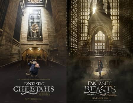 アカデミー賞　ズートピア　パロディーポスター　オスカー　　キャラクター　ファンタスティック・ビースト　ファンタスティック・チーターズ