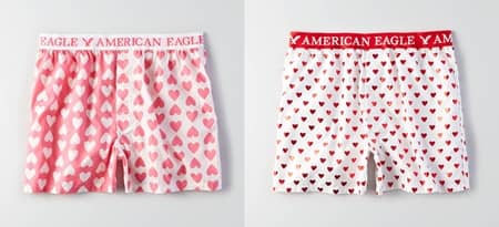 アメリカンイーグル　アウトフィッターズ　バレンタイン　メンズ　下着　America Eagle Outfitters Valentine Mens Underwear Campaign