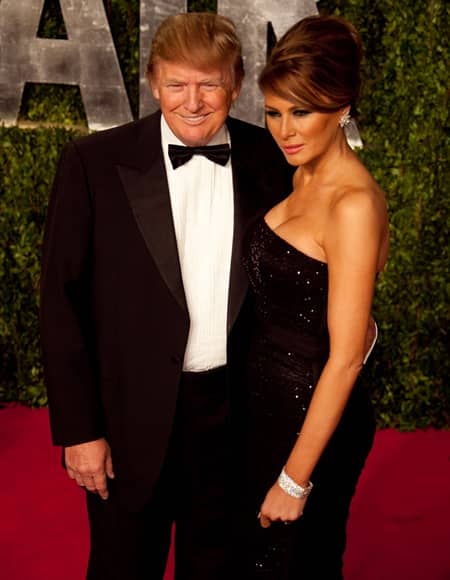 ドナルド・トランプ大統領　メラニア・トランプ　オスカー　アカデミー賞　アフターパーティ　Oscar Academy Awards After Party Vanity Fair Donald Trump