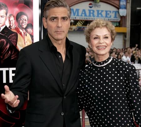 ジョージ・クルーニー　ニーナ・クルーニー　母親　George Clooney Nina Clooney Mother