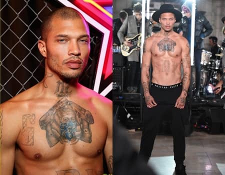 ジェレミー・ミークス　Jeremy Meeks　モデル　イケメンすぎる犯罪者　ランウェイ　フィリップ・プレイン　Philipp Plein　ニューヨーク　ファッションウィーク　リハーサル