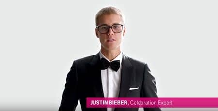 ジャスティン・ビーバー　CM  Tモバイル　スーパーボウル　アメフト　Justin Bieber Super Bowl  Football