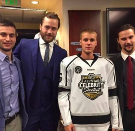 ジャスティン・ビーバー　Justin Bieber NHL ALL Star Match アイスホッケー