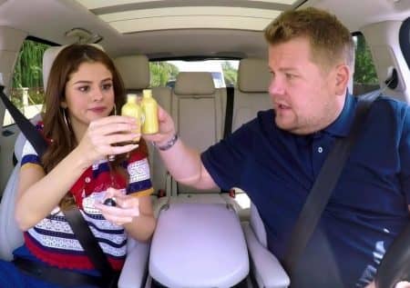 セレーナ・ゴメス　Selena Gomez　ジンジャーショット　ジェームズ・コーデン　カープール・カラオケ