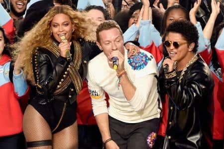 スーパーボウル　Super Bowl　2016　ビヨンセ　Beyonce コールドプレイ　Coldplay　ブルーノ・マーズ　Bruno Mars ハーフタイムショー　