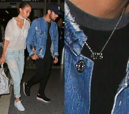 ゼイン・マリク　Zayn Malik ジジ・ハディッド　Gigi Hadid　バースデー　誕生日　ネックレス
