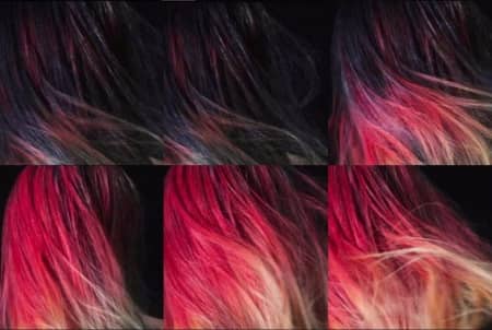 色が変わるヘアカラー 温度 変化