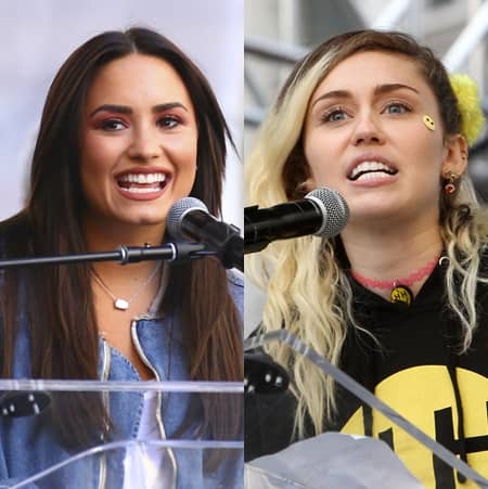 デミ・ロヴァート　Demi Lovato 　マイリー・サイラス　 Miley Cyrus　再会　女性のマーチ　不仲　払拭　歴史的な日　ディズニースター　ディズニーチャンネル　親友