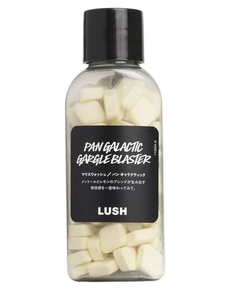 ラッシュ　Lush　マウスウォッシュ　噛み砕く　3月3日　発売　パン ギャラクティック　口内　綺麗　清潔　歯ブラシいらず