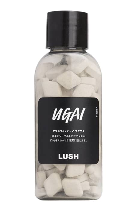 ラッシュ　Lush　マウスウォッシュ　噛み砕く　3月3日　発売　ブクブク マウスウォッシュ　ウガイ　口内　綺麗　清潔　歯ブラシいらず