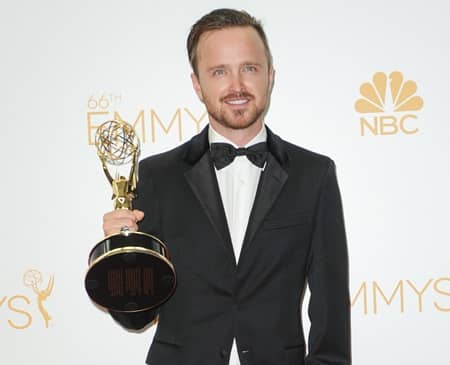 アーロン・ポール　Aaron Paul　ドラマ『ブレイキング・バッド』ジェシー・ピンクマン役　2014年度エミー賞助演男優賞　レッドカーペット