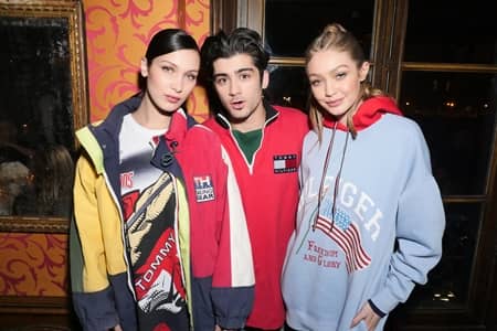 ベラ・ハディッド Bella Hadid トミー・ヒルフィガー  Tommy Hilfiger ジジ・ハディッド Gigi Hadid  ゼイン・マリク Zayn Malik  パリ イベント ディナー TOMMYXGIGI #TOGETHERTOUR