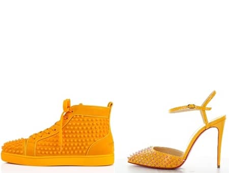 クリスチャン・ルブタン　Christian Louboutin　岩田屋福岡　新店舗　限定アイテム　シューズ　スニーカー　バイラスパイク　BAILA SPIKE　イエロー　スニーカー　ルイ・オルラト・フラット　Louis Orlato Flat