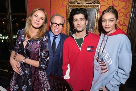 ディー・ヒルフィガー Dee Hilfiger, ベラ・ハディッド Bella Hadid トミー・ヒルフィガー  Tommy Hilfiger ジジ・ハディッド Gigi Hadid  ゼイン・マリク Zayn Malik パリ イベント ディナー TOMMYXGIGI #TOGETHERTOUR コラボ