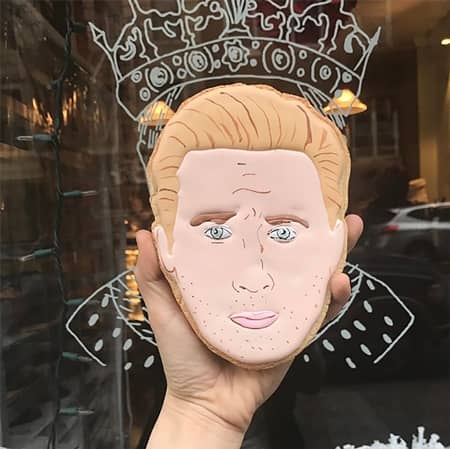 セレブ　顔クッキー　NY　 The Cupcake Market　カップケーキマーケット　サラ・シルバーマン